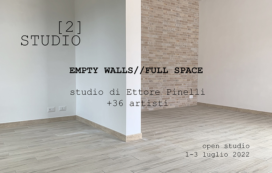 Empty walls / Full space - Studio di Ettore Pinelli + 36 artisti