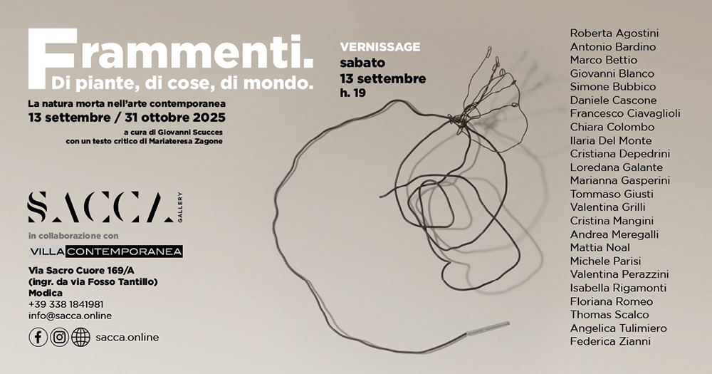 Frammenti. Di piante, di cose, di mondo. A Modica.